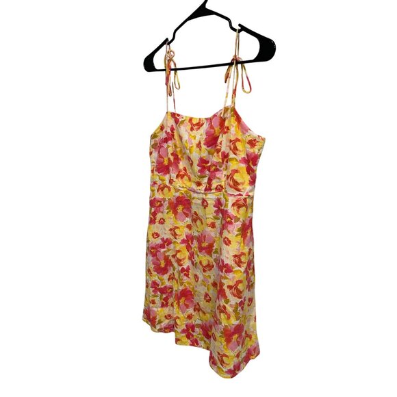 Old Navy Floral Print Sleeveless Sundress Adjustable Straps Smocked Back Size M - Picture 3 of 9